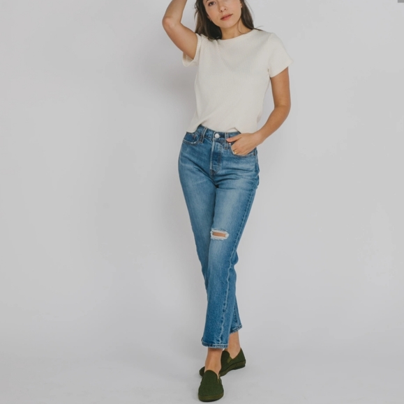 Levi's WEDGIE Premium Straight Jeans - Picture 3 of 5